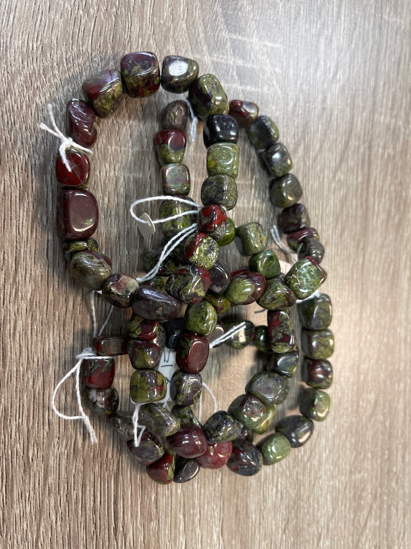 Bloodstone Tumble Stone Bracelet